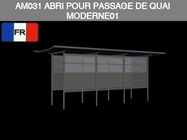 AM031 Abri Pour Passage De Quai Moderne 01