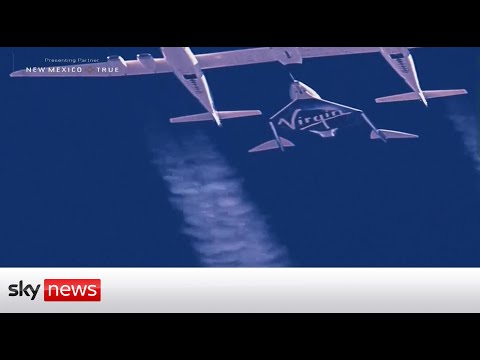 BREAKING: Sir Richard Branson has reached space aboard his own rocket