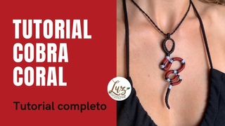 Cobra coral em Macramê - tutorial serpente