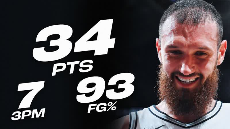 Sandro Mamukelashvilis CAREER HIGH 34 Points (100 3 PT) , March 19,