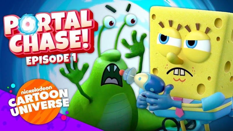 Portal Chasers vs. SLIME MONSTER w, Sponge Bob, Lincoln Loud Kid Danger , Portal Chase 1,