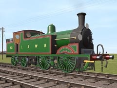 LSWR Drummond M7 Driving Bogie - Royal Green