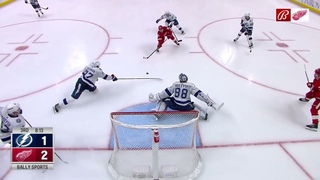 Andrei Vasilevskiy’s fantastic save on DeBrincat vs Red Wings (21 jan 2024)