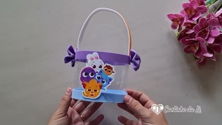 COMO FAZER LEMBRANCINHA COM GARRAFA PET TEMA BOLOFOFOS