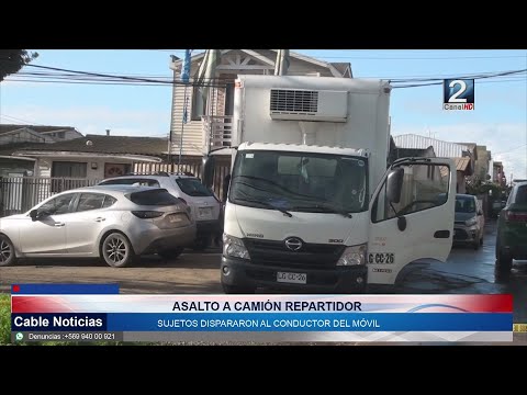 06 JUL 2022 Sujetos asaltan camión repartidor de Ariztia y dejan en estado grave a