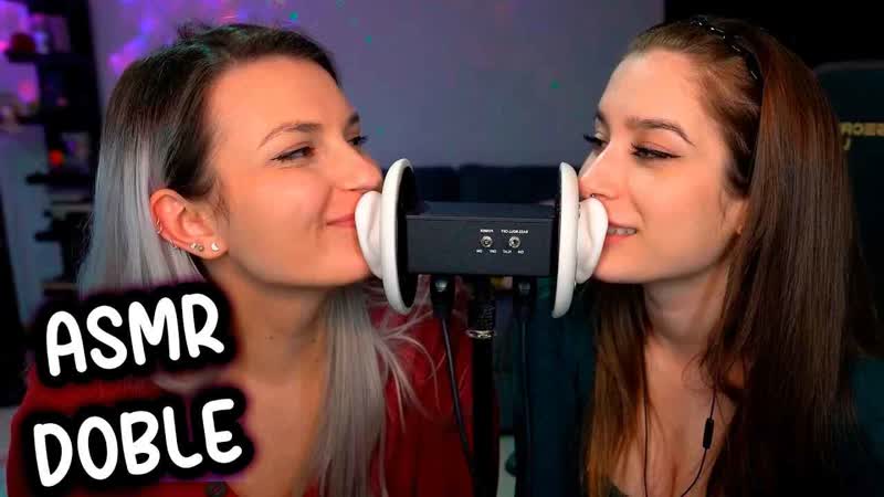 Akuma ASMR 20220412 DOBLE Enseño a mi amiga a hacer ASMR Susurros, Mouth Sounds y Sonidos Cosquillosos GX7
