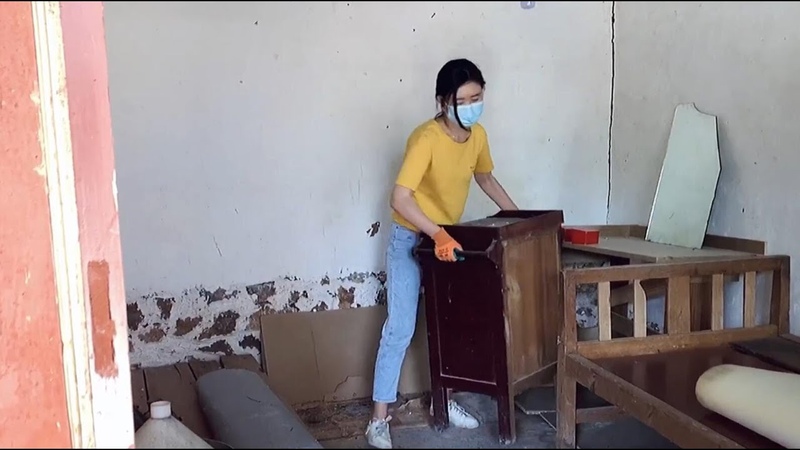 LEAVING CITY A beautiful girl renovated the old house, , Rent a rural house for 3000 a