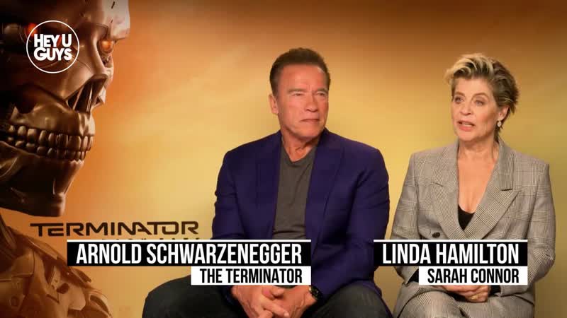 Arnold Schwarzenegger Linda Hamilton Interview Terminator Dark