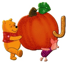 алфавит Винни-Пух и Пятачок с тыквой, image #10