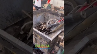 Demons -waste metal recycling scrap motorcycle shell shredding bicycle shell shredder machine