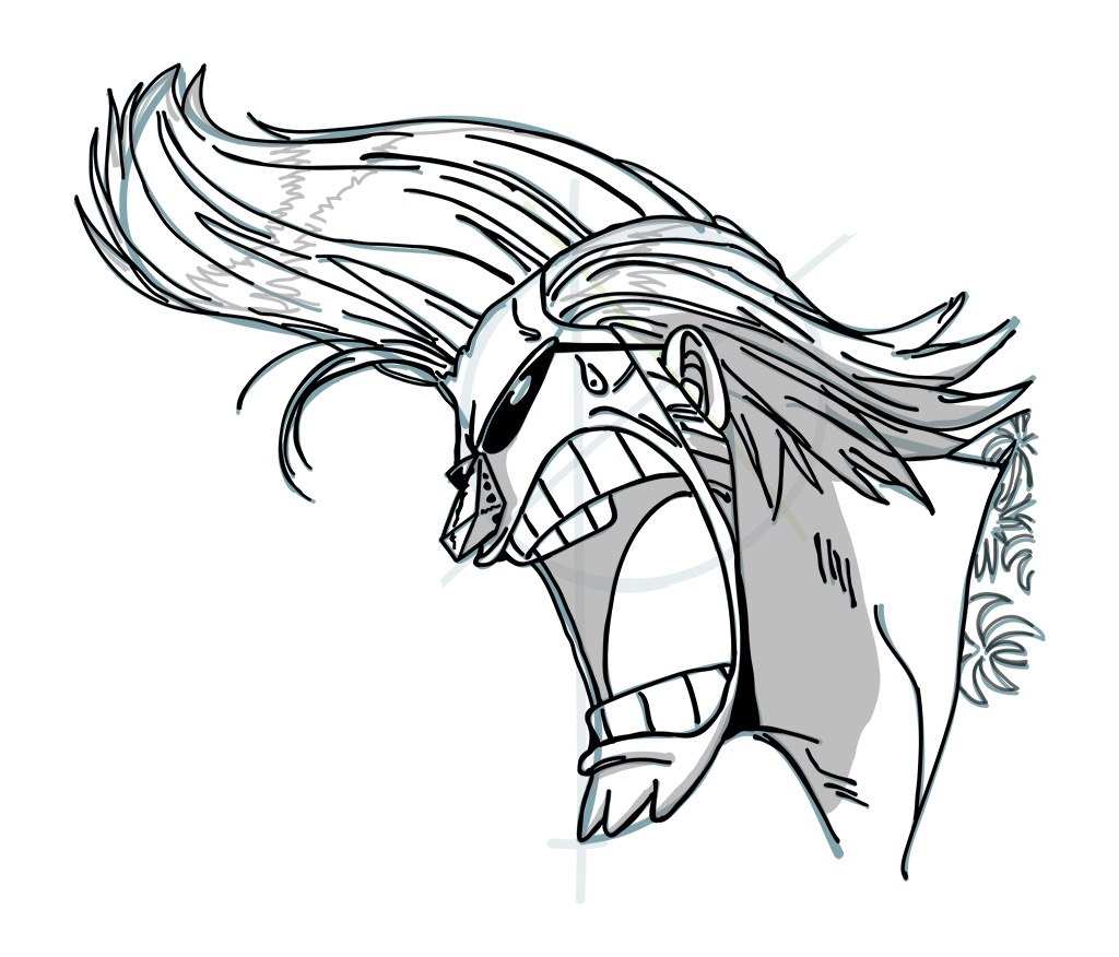 Фрэнки Ван Пис нарисовать