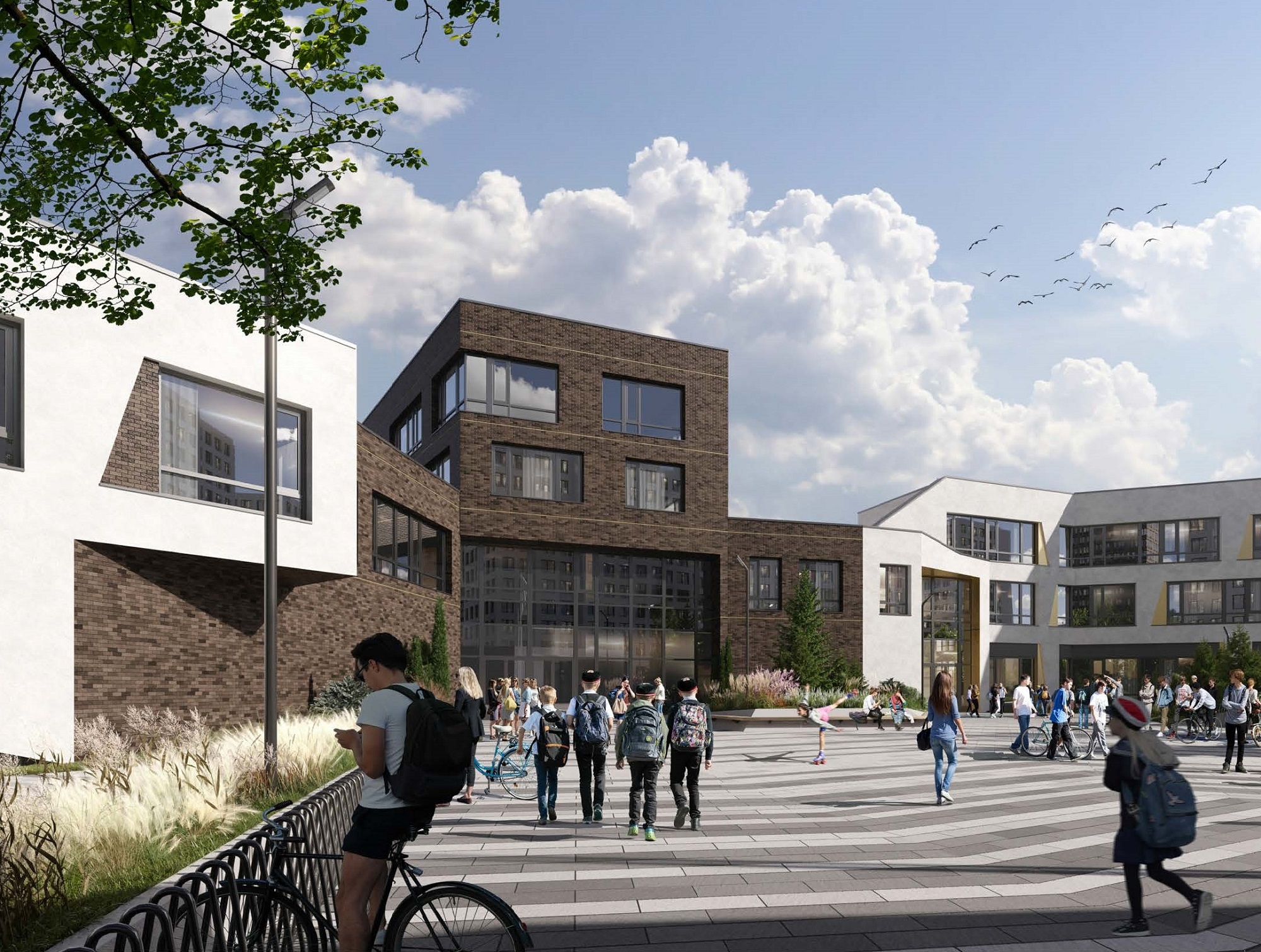 Образовательный комплекс в форме четырехлистного клевера возведут в поселении Десеновское, квартал 4.