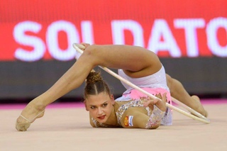 Alexandra Soldatova. World Rhythmic Gymnastics Championships 2015. By Kate Thomas
