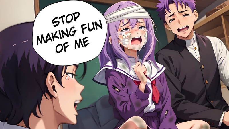 I Fell in love with the Girl who always came to School Bruised and Battered , Manga