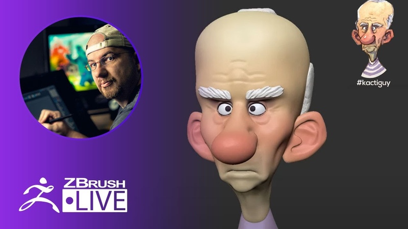 Sculpting Stylized Characters: Old Man Character Shane Olson ZBrush 2021.